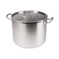SST-24 Winco 24 Qt. Stainless Steel Stock Pot w/ Lid-WINCO