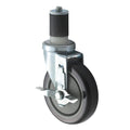 Ct-1B Winco Caster Set 5" Dia, 220Lb Capacity Set Of 2 Casters With Brake-WINCO