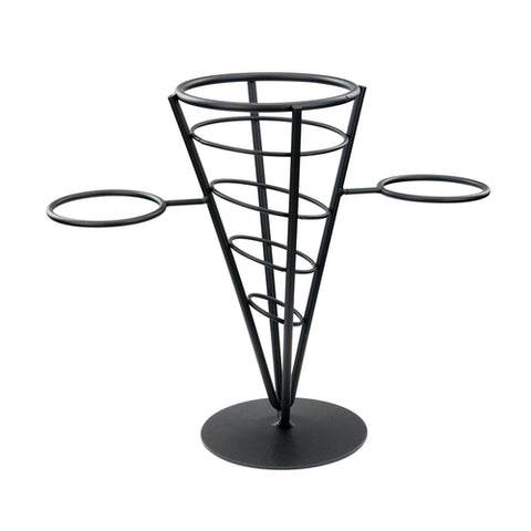 Winco WBKH-5 Single Cone French Fry Holder, Black Wire
