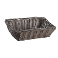 1472 Tablecraft 9" x 6" x 2 1/2" Brown Rectangular Rattan Basket-Tablecraft Products