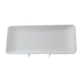 24110WT Thunder Group 11-1/4" x 5" Classic White Melamine Rectangular Plate-Thunder Group