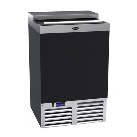 Krowne Metal MC24B 24" Black Vinyl Slide Top Mug Froster