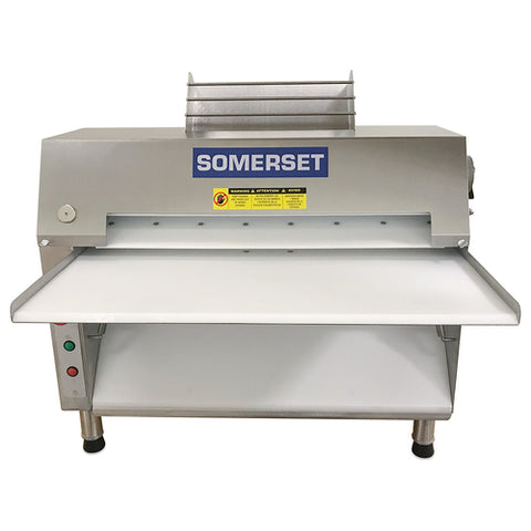 Somerset CDR-2500 Compact Dough Roller with 25" Synthetic Non-Stick Rollers and 3/4 HP Motor