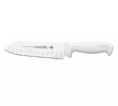Mundial W5604-7GE 7-Inch Hollow Edge Santoku Knife, White, 5600 Series