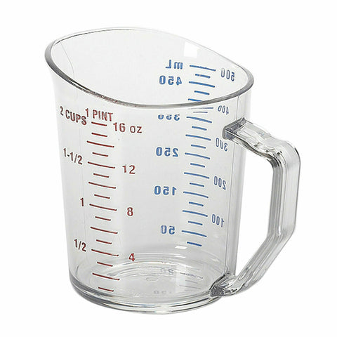 Cambro 50MCCW135 Camwear 1-Pint Clear Polycarbonate Measuring Cup