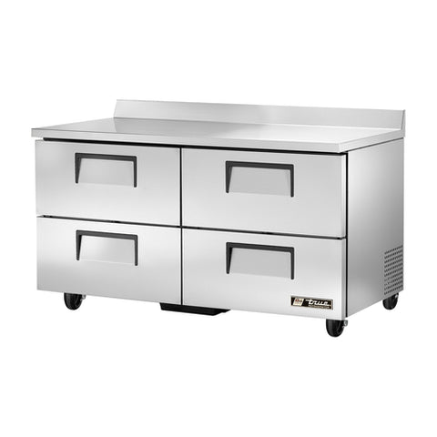 True Manufacturing TWT-60D-4-HC 60" 4-Drawer Worktop Refrigerator