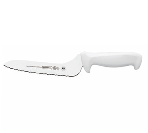 W5620-7E Mundial 7" White Serrated Edge Offset Sandwich Knife