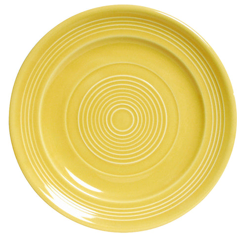Tuxton China CSA-120 12" Round Concentrix Saffron Ceramic Dinner Plate