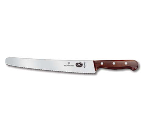 Victorinox 5.2930.26B Wood Pastry and Bread Knife with 10.25-Inch Wavy Edge Blade and Rosewood Handle