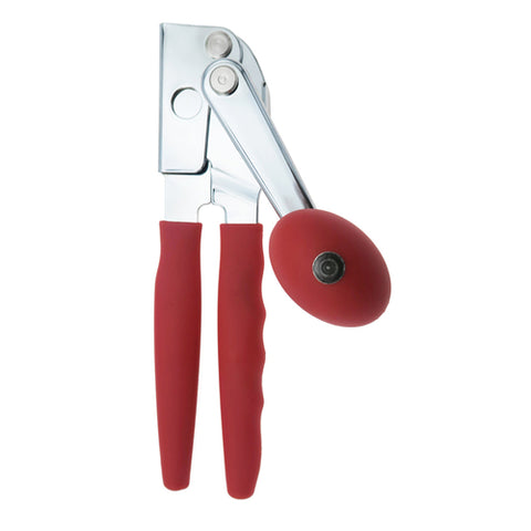 Chef Master 90056 Heavy Duty Commercial Manual Can Opener with Red Grip