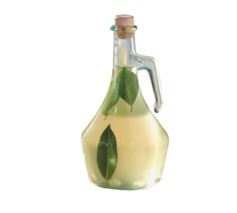 TableCraft Products H9222 Portabella 16 oz. Green Tint Glass Olive Oil & Vinegar Bottle with Cork Stopper
