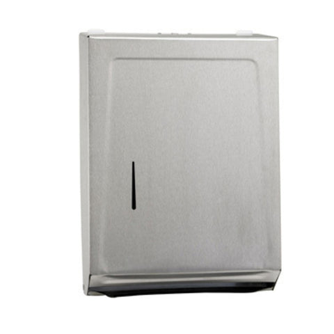 Winco TD-700 Stainless Steel Surface-Mount Multi-Fold Paper Towel Dispenser