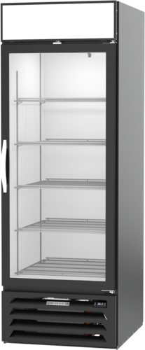 Beverage-Air MMR23HC-1-B MarketMax 23 Cu. Ft. Single Glass Door Merchandiser Refrigerator in Black