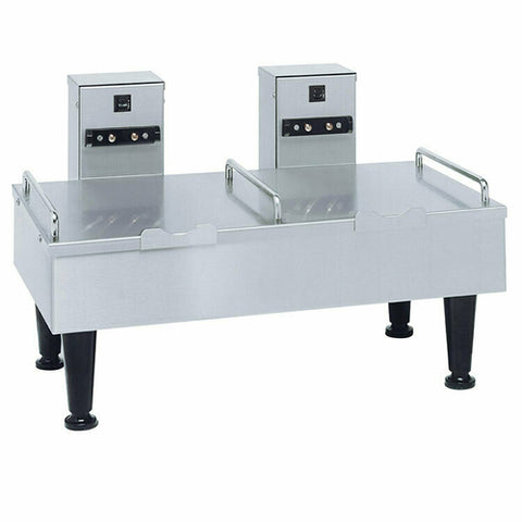 BUNN 27875.0000 2SH Soft Heat Stand for 2 Satellite Coffee Servers, Stainless Steel