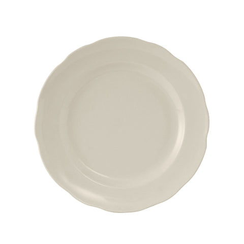 Tuxton China TSC-007 7-1/4" Round Scalloped Edge China Plate