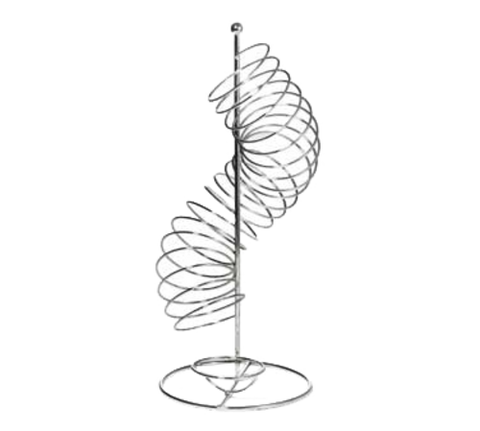 TableCraft FSP1507 Spiral Fruit Basket - Chrome, 9" x 9" x 18.5"