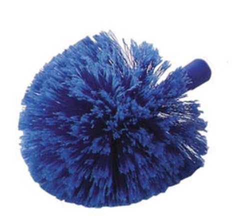 CFS Brands 36340414 Flo-Pac Round Duster with Soft Flagged PVC Bristles, Blue