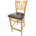 Wb102Wa Oak Street Bar Stool, Vertical Back-OAK STREET MANUFACTURING