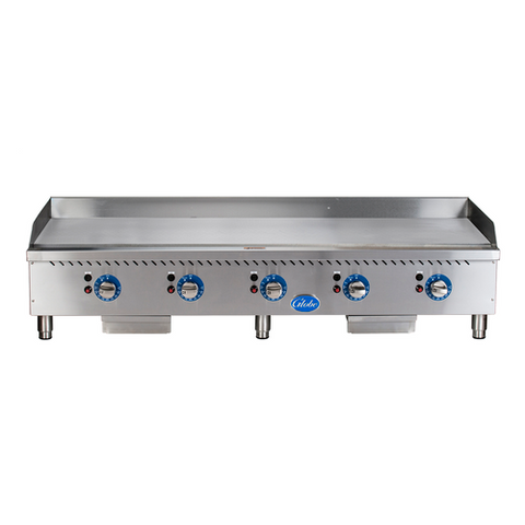 Globe GG60TG 60 inch Gas Countertop Griddle with Thermostatic Controls