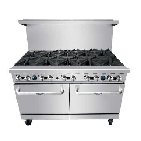 Atosa USA, Inc. AGR-10B-NG 60 in Natural Gas Range with (10) Open Burners and (2) Ovens