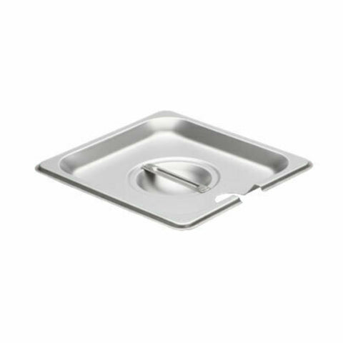 Libertyware 5160S 1/6 Size Flat Notched Stainless Steel Steam Table Pan Cover