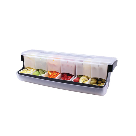 Tablecraft Products BCD6000 First In First Out Garnish Station Bar Condiment Holder