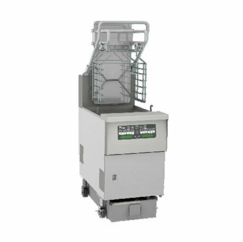 Pitco SFSGLVRF Solstice Supreme 76 lb. Reduced Oil Volume Natural Gas Rack Floor Fryer with Intellifry Computer Controls and Auto Top-Off, 125,000 BTU