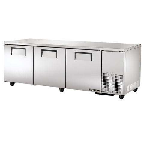 True Mfg. TUC-93-HC 93-Inch 3-Door Undercounter Refrigerator with Hydrocarbon Refrigerant