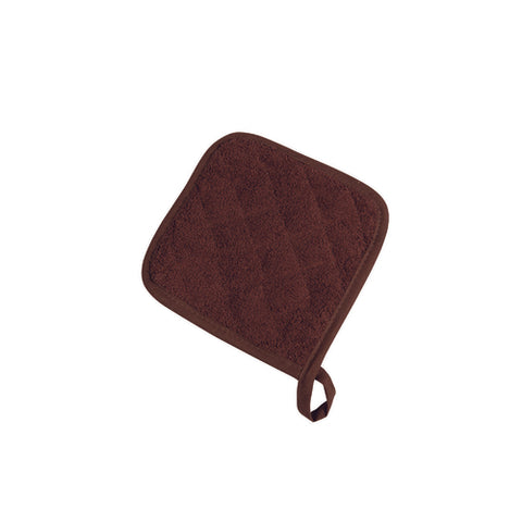 802TPH CFS Brands 8" x 8" Brown Terry Cloth Pot Holder - DZ-CFS Brands