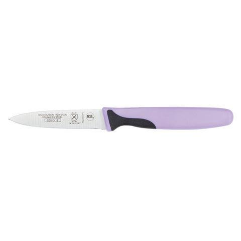 Mercer Culinary M23930PU Millennia 3" Slim Paring Knife with Purple Handle