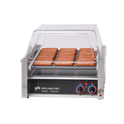 Star Manufacturing 30SC Grill-Max Pro Hot Dog Roller Grill - Duratec Rollers, Analog Controls, 120V