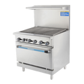 TAR-36RB Turbo Air 36" Gas Range Charbroiler Top w/ (1) Oven-Turbo Air