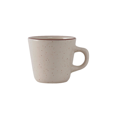 Tuxton China TBS-001 Bahamas 7 oz. Brown Speckle Tall China Cup