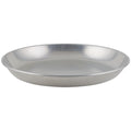 ASFT-16 WincoSeafood Tray, 160 oz., 15-3/4" dia. x 1-1/2"H, round, smooth rolled edge, brushed aluminum-WINCO