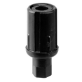 1191103 AllPoints Foodservice Parts & Supplies Bullet Foot Black-Each-ALLPOINTS FOOD SERVICE PARTS & SUPPLIES