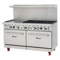 C-RO6-24GL-LP Migali 60" 6-Burner 24" Griddle Range w/ (2) Ovens - LP-Migali Industries