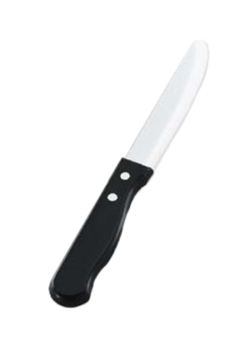 Vollrath 48144 4-7/8" Steak Knife with Jumbo Black Plastic Handle