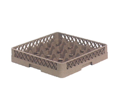 TR8 Vollrath Full-Size Beige 16-Compartment 3-1/4" Glass Rack-VOLLRATH COMPANY