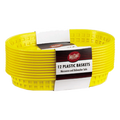 C1076Y Tablecraft 10-5/8" x 7" x 1-1/2" Yellow Oval Chicago Basket-Tablecraft Products