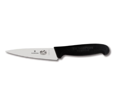 Victorinox 5.2033.12B Fibrox Chef's Knife, 12 cm Wavy Edge