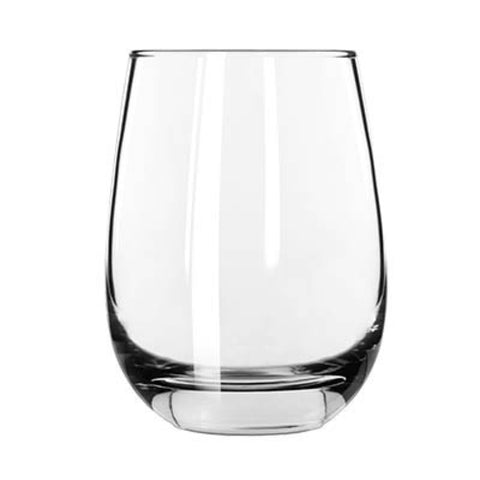 231 Libbey Wine Glass, 15-1/4 Oz. Stemless (H 4-1/2"; T 2-7/8"; B 2"; D 3-1/2")