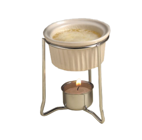 BWR34 American Metalcraft 4 Oz. Ceramic Ramekin Butter Warmer Set-American Metalcraft