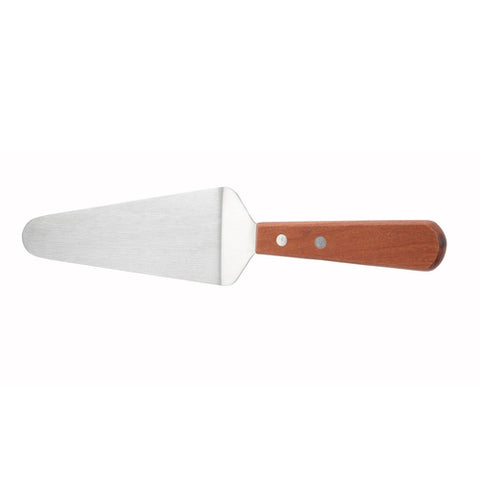 Winco TN166 Pie and Cake Server with Offset Wooden Handle