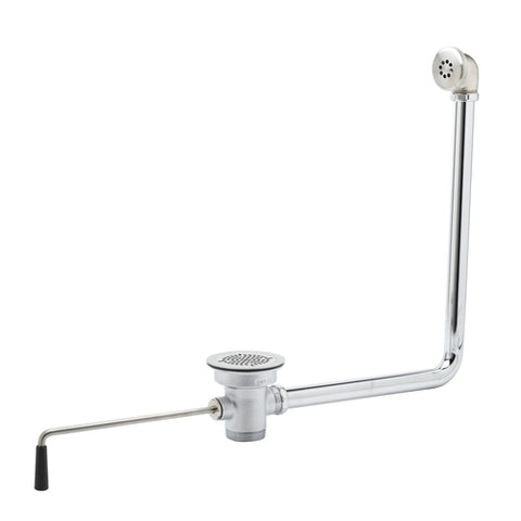 T&S Brass B-3952-01 Twist Waste Valve with Overflow Assembly