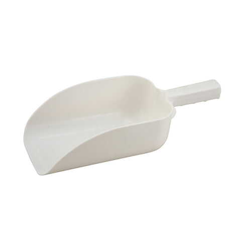 Winco PS-64 64 oz Polypropylene White Ice Scoop