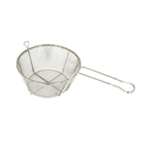 Winco FBRS-11 Round Wire Fry Basket, Nickel Plated, 10.5 in Dia