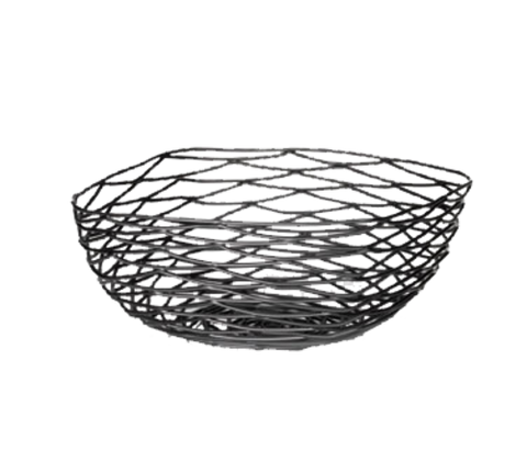 Tablecraft Products BK17310 Artisan Square Black Wire Basket 10 x 10 x 4