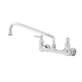 B-0231-CR T&S Brass Wall Mounted Pantry Faucet w/ 8" Adjustable Centers & 12" Nozzle-T&S Brass