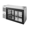 TBR60-PTSZ1-L-S-11-11-1 True Mfg. – Premier Bar Refrigerated Back Bar Cooler, pass-thru, two-section, 60"W, (88) 6-pack cans or (57) 6-pack bottles capacity-True MFG Co.