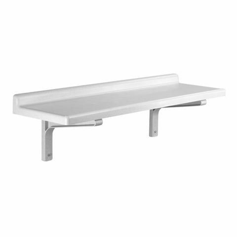 Cambro CSWS1848SK480 Camshelving Solid Wall-Mounted Shelf, 48"W x 18"D, Polypropylene